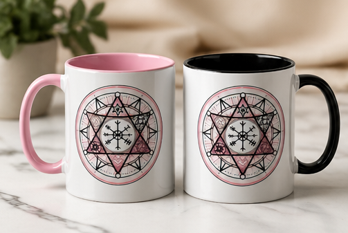 Mystic Compass Accent Coffee Mug
